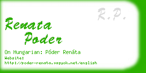 renata poder business card