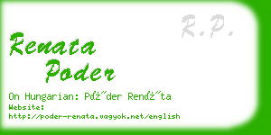 renata poder business card